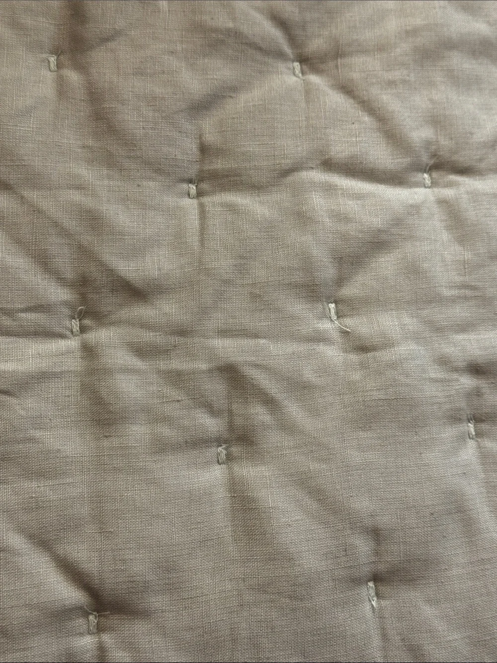 Quince Mist European Linen Full/Queen Dream Quilt - Retail $164